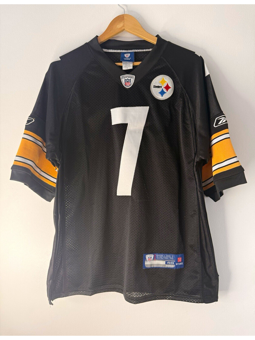 Ben Roethlisberger Reebok Pittsburgh Steelers Jersey Size 48 Black